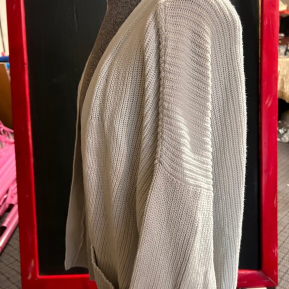Hollister Women Small Cream Sweater Open Front‎ Cottage Pocket Cardigan  (GS2) - Picture 3 of 5